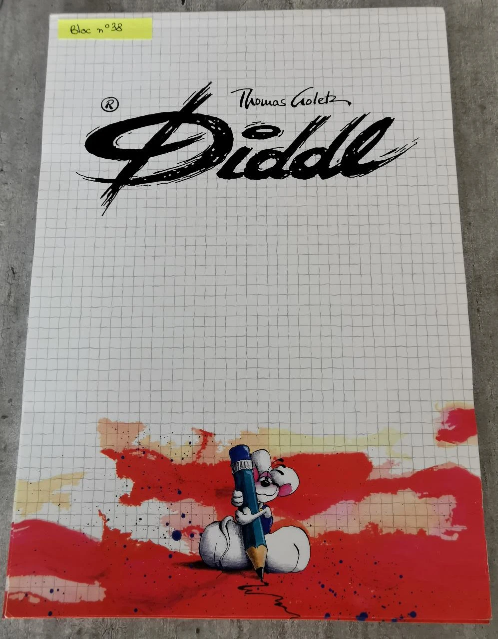 Feuille bloc A4 Diddl n°38